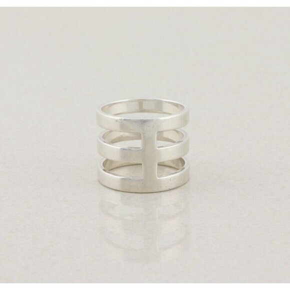 Sterling Silver Triple Stackable Band Ring Silpada Size 9.5 - Picture 3 of 9